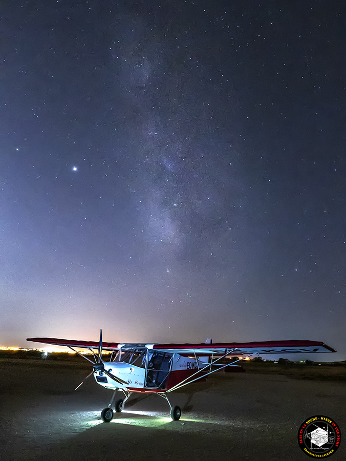 Taller de Fotografía Aeronáutica Nocturna en el Aeródromo de Villanueva del Pardillo