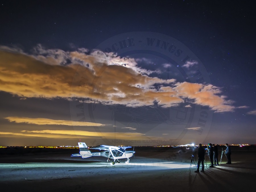 Taller de Fotografía Aeronáutica Nocturna en el Aeródromo de Villanueva del Pardillo