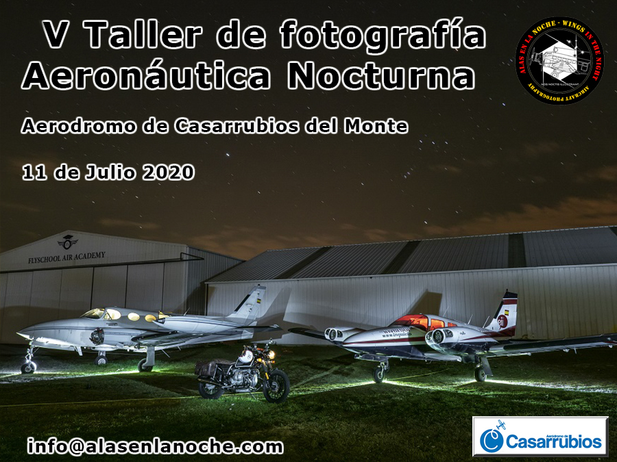 V Taller de Fotografía Aeronáutica Nocturna en el Aeródromo de Casarrubios 