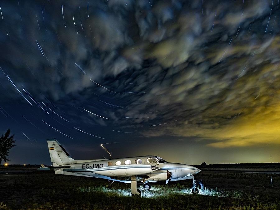 V Taller de Fotografía Aeronáutica Nocturna en el Aeródromo de Casarrubios 